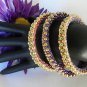 1- Handmade Beaded Oyster Bangle