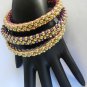 1- Handmade Beaded Oyster Bangle