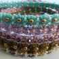 1- Handmade Beaded Daisy Bangle