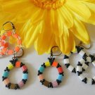 1- Pair Handmade Beaded Twin Bead Earrings