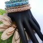 1- Handmade Beaded Naughts and Crosses Bangle