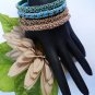 1- Handmade Beaded Naughts and Crosses Bangle
