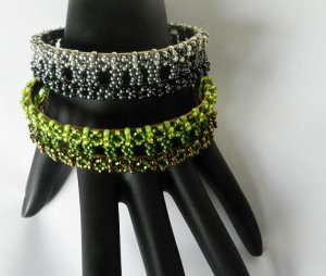1- Handmade Beaded Jeeper Creeper Bangle
