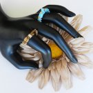 1- Handmade Beaded Spike Tila Ring