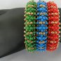 1- Handmade Beaded Triple Stack Bracelet