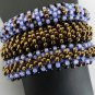 1- Handmade Beaded Triple Stack Bracelet