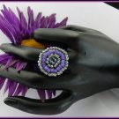 1- Handmade Beaded Hollywood Ring