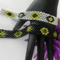1- Handmade Beaded Flower Droplets Bracelet