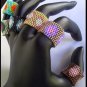1- Handmade Beaded Dots and Spots Ring