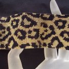 Handmade Beaded Animal Instinct Single Peyote Cuff Bracelet