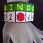 Handmade Beaded Bingo Peyote Bracelet Cuff