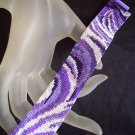 Handmade Beaded Berries and Cream Peyote Bracelet Cuff