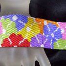 Handmade Beaded Rosemary's Garden 2 Peyote Bracelet Cuff