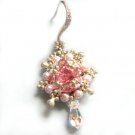 Handmade Beaded Rose Delight Earrings