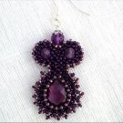 Handmade Beaded La Mona Earrings