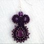 Handmade Beaded La Mona Earrings