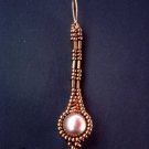 Handmade Beaded Long Pearly Tila Earrings