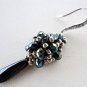 Handmade Beaded Faceted Blue Earring