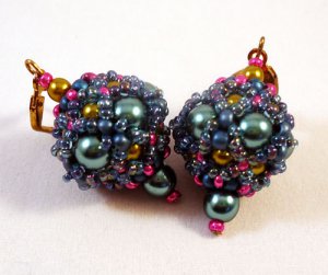 Handmade Beaded Bead Earrings