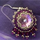 Handmade Beaded Rivoli Star Earrings