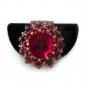Handmade Beaded Pink Bling Ring