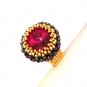 Handmade Beaded Cronus Ring