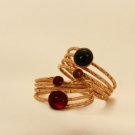ON SALE Classic gold filled ring with tourmaline stone