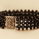 ON SALE Black Crystal Bracelet - Elegant Jewelry - Formal Jewelry - Evening Jewelry