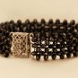 ON SALE Black Crystal Bracelet - Elegant Jewelry - Formal Jewelry - Evening Jewelry