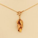 ON SALE Gold Leaf Pendant Necklace - Leaves Jewelry - Floral Jewelry - Nature Jewelry