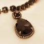 ON SALE Black Crystal Necklace - Elegant Jewelry - Evening Jewelry - Cocktail Jewelry