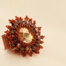ON SALE Japanese Beads Ring - Colorful Jewelry - Crystal Jewelry