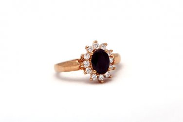 ON SALE Gold Filled Onyx Ring - Gemstone Jewelry - Royal Jewelry