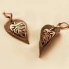 ON SALE Silver Leaf Earrings -Leaves Jewelry - Floral Jewelry