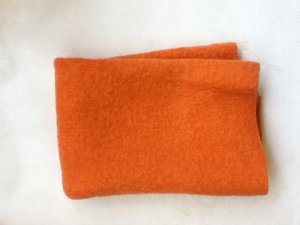 Hand Dyed Wool Blanket Felt Colour Rich Orange