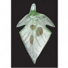 Deluxe Glass Pendant - Leaf Lime Green x 3