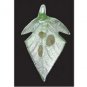 Deluxe Glass Pendant - Leaf Lime Green x 3