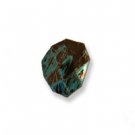 Faceted Shield Beads 26x7mm Blue  x 20