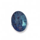 Faceted Oval 40x30mm Blue x 10
