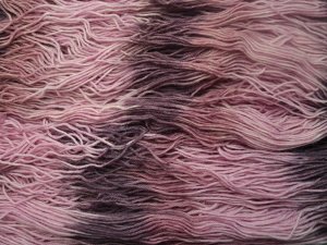 4-Ply Purple Space Dyed Wool Yarn per 300g hank