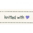 Bertie's Bows Ribbon Grosgrain Knitted with Love 16mm x 25m Roll