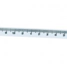 Bertie's Bows Ribbon Grosgrain Tape Measure CM White 10mm x 25m