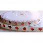 Bertie's Bows Ribbon Grosgrain Cupcake 9mm Ivory 25 Metre Roll