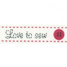 Bertie's Bows Ribbon Grosgrain Love to Sew 16mm x 25m Roll