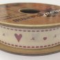 Berisford Mini Reel Natural Charms C13503-1 "Hearts & Kisses" 15mm x 4m