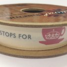 Berisford Mini Reel Natural Charms C13606-1 "Everything stops for tea" 15mm x 4m