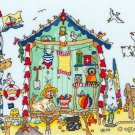 Bothy Threads Cut Thru' Design Cross Stitch Kit Beach Hut XCT22