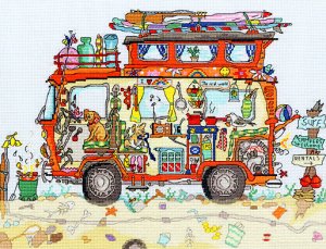 Bothy Threads Cut Thru' Design Cross Stitch Kit Camper Van XCT16