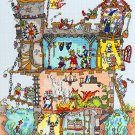 Bothy Threads Cut Thru' Design Cross Stitch Kit Castle XCT19