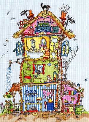 Bothy Threads Cut Thru' Design Cross Stitch Kit Cottage XCT8